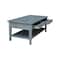 International Concepts Rectangle Spencer Coffee Table, 48 in W X 24 in L X 19 in H, Wood, Antique Washed Heather Gray OT105-8C - alternate 9
